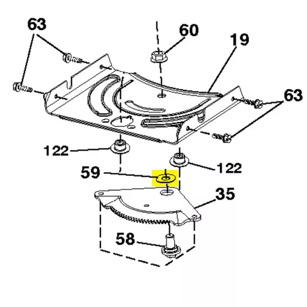 532199162-steering-sector-washer-1-5-x-505-x-118-husqvarna-ayp-craftsman-poulan 532199162 Steering Sector Washer 1.5 x .505 x .118.Husqvarna / AYP / Craftsman / Poulan