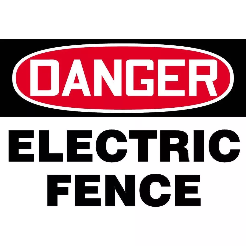 danger-electric-fence-warning-sign "Danger - Electric Fence" Warning Sign