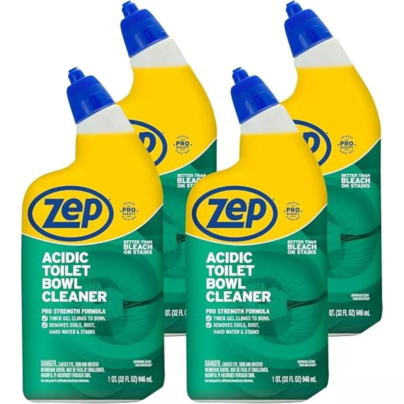 zep-acidic-toilet-bowl-cleaner-32-oz-case-4-zuatbc324-experience-ultimate-cleani Zep Acidic Toilet Bowl Cleaner - 32 oz (Case of 4) - ZUATBC324 - Experience the Ultimate Cleaning Power with Our 2x Thicker Clinging Formula, Designed to Deliver a Professional-Quality Clean