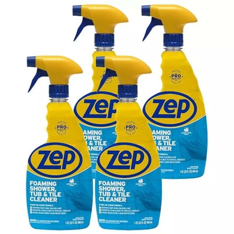 zep-foaming-shower-tub-tile-cleaner-32-oz-case-4-zupftt324-no-scrub-formula-brea Zep Foaming Shower Tub and Tile Cleaner - 32 oz (Case of 4) ZUPFTT324 - No Scrub Formula, Breaks up Tough Buildup on Contact