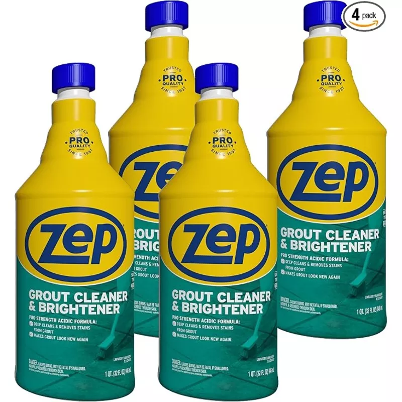 zep-industrial-grout-cleaner-brightener-32-oz-pack-4-zu104632-deep-cleaning-pro- Zep Industrial Grout Cleaner and Brightener - 32 oz (Pack of 4) ZU104632 - Deep Cleaning Pro Formula