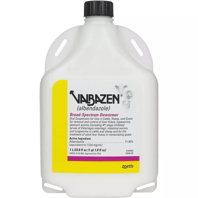 zoetis-valbazen-albendazole-1-ltr Zoetis - Valbazen (Albendazole) - 1 ltr